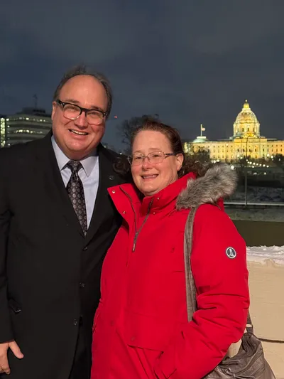 John Huot at a community gathering