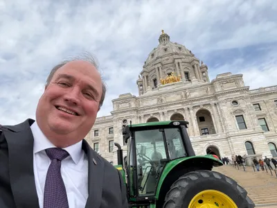 John Huot at a local town event